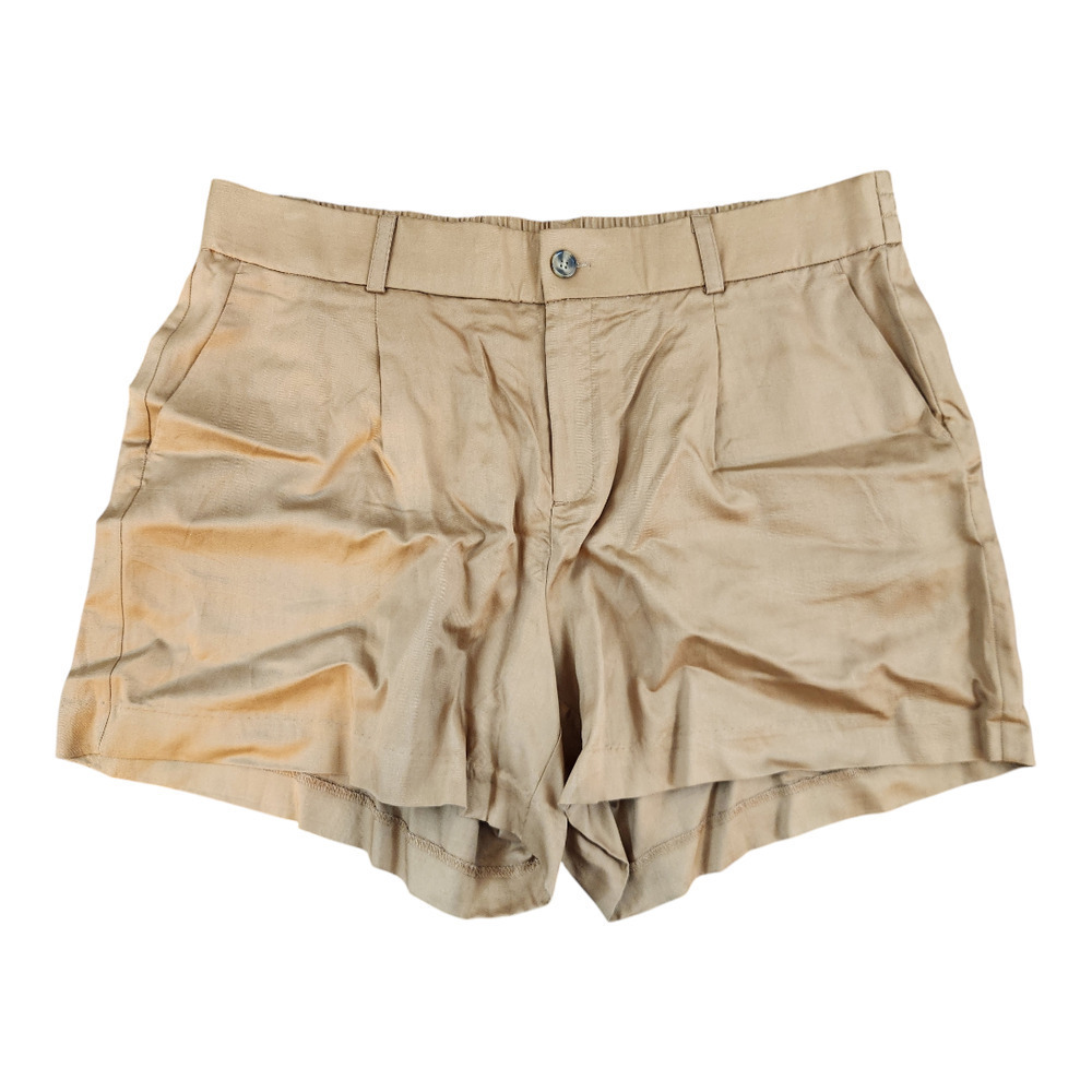 Torrid‎ Womens shorts plus sz 18 khaki pockets 5" inseam stretch waist